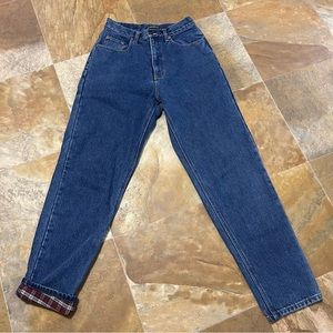 Eddie Bauer Women’s Flannel Lined Jeans Size 8